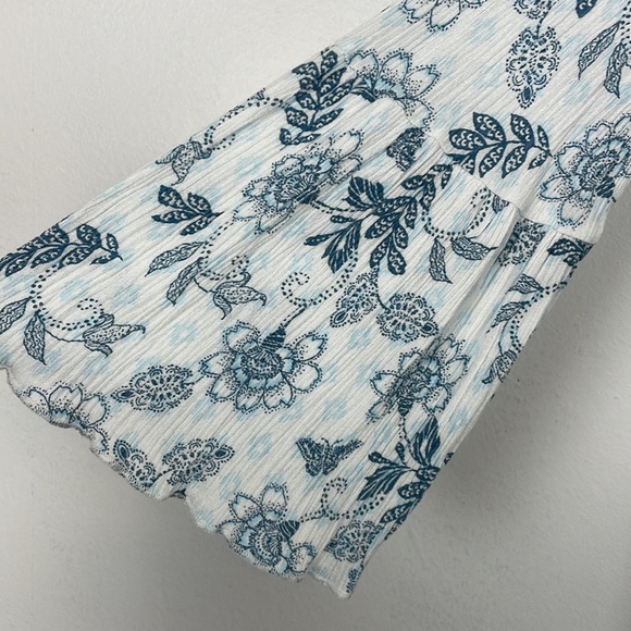 Altar'd State long flare sleeve floral mock lined flowy pullover dress Size Med - Picture 3 of 8